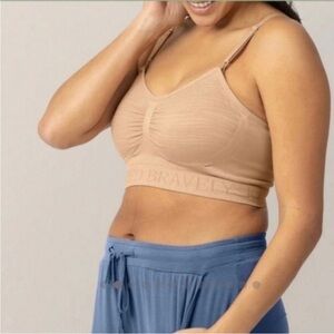 Kindred Bravely Pink Sublime Hands-Free Pumping Nursing Bra 1X Busty Fit